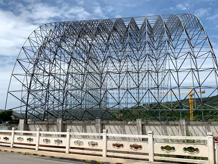 登封山寨矿储煤棚网架