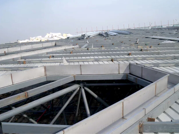 登封安吉县体育馆网架